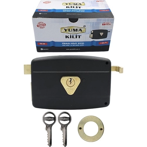 Yuma Ym-600 Kilit Yuma Tirajlı Kilit Oval Karşılıksız Siyah - Görsel 2