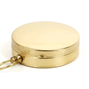 Yuvarlak Sarı Metal Kasa Su Geçirmez Fosforlu Dayanıklı Pusula G50