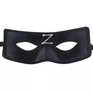 Zorro Maskesi Arkadan Lastikli Z Baskılı