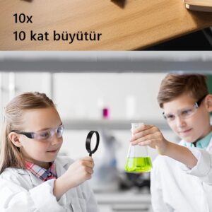 Turk 10X Büyüteç 6 ve 9 cm 2 li SET