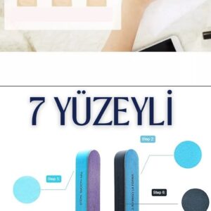 Turk 7 Yüzeyli Tırnak Törpü ve Parlatma Blok Sünger Solingen Professional