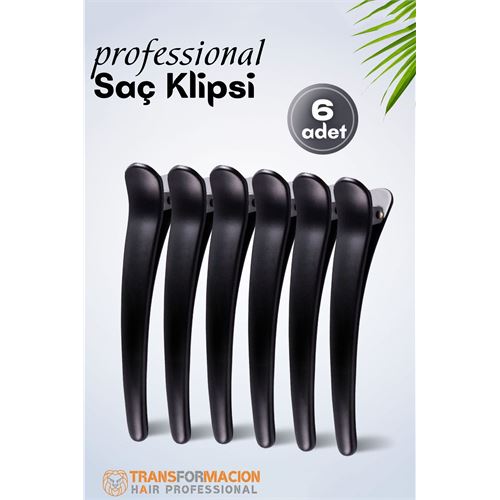 Turk Kuaför Saç Klipsi - Profesyonel Toka 6 lı SET