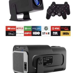 Çift Kollu Projeksiyon Taşınabilir Game Projektör Full Hd 1080P 4k Projeksiyon Gamepad