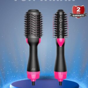 Saç Kurutma Makinesi Saç Düzleştirici Fön Tarak Isı Ayarlı Sıkı Dişli