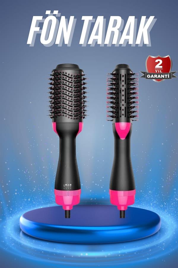 Saç Kurutma Makinesi Saç Düzleştirici Fön Tarak Isı Ayarlı Sıkı Dişli - Görsel 2