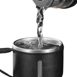 Termos Seti Paslanmaz Çelik 3 Bardaklı Vakumlu Termos Set 500 Ml 12 Saate Kadar Isı Koruma