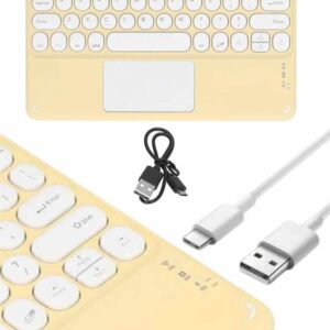 Android ve İOS Uyumlu Bluetooth Klavye Touchpad Slim Kablosuz Wifi Q Klavye