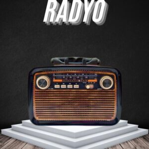 Eskitme Nostalji Tasarımlı Bluetoothlu Nostalji Radyo Ahşap Nostaljik Görünümlü