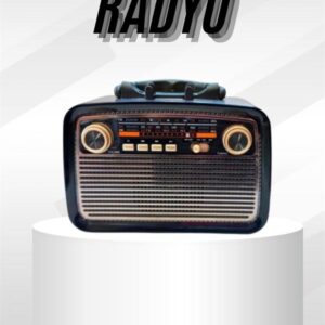 Müzik Kutusu Bluetooth Bağlantılı El Fenerli Nostaljik Tasarım Radyo