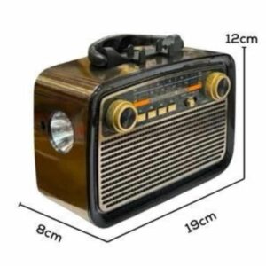 Nostaljik Radyo Bluetooth Bağlantılı Müzik Kutusu Ahşap