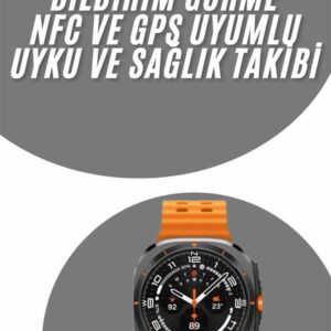 Tüm Telefonlara Uyumlu Akıllı Saat Uyku ve Sağlık Takibi Nabız Ölçer Adım sayar