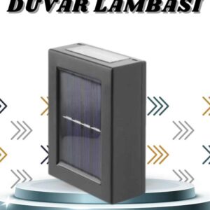 Solar Lamba Dekoratif Aplik Su Geçirmez Led Işıklı Duvar Lambası