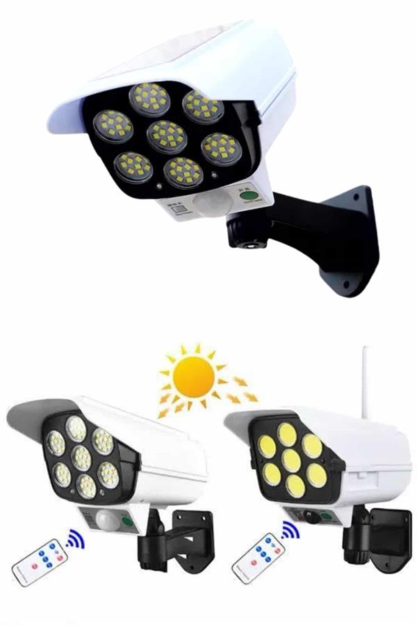 Bahçe Aydınlatması Hareket Sensörlü Led Aydınlatma Kamera Görünümlü - Görsel 2