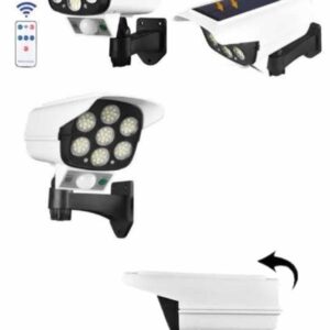 Kamera Görünümlü Led Lamba Dönebilen Bahçe Aydınlatması Duvar Lambası