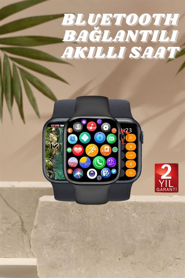 Akıllı Saat Nabız Ölçebilen Adımsayar Kalori Hesaplama Tema Değiştirme GPS Uyumlu - Görsel 2