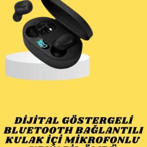 Bluetooth Kulaklık Dijital Göstergeli Yüksek Ses Kaliteli Uzun Pil Ömrü