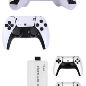 4K HD Görüntü Kaliteli Retro Game Stick 20000 Oyunlu Çift Kollu Beyaz Game Stick