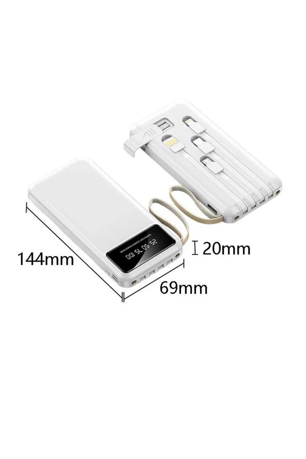 Powerbank Şarj Cihazı 4 Çıkışlı 20.000 MAH Powerbank Taşınabilir Çoklu Giriş - Görsel 2