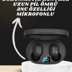 Dijital Göstergeli Kulaklık ve 7 Kordonlu Akıllı Saat Android ve İOS Uyumlu Uyku Takibi Sesli Görüşme