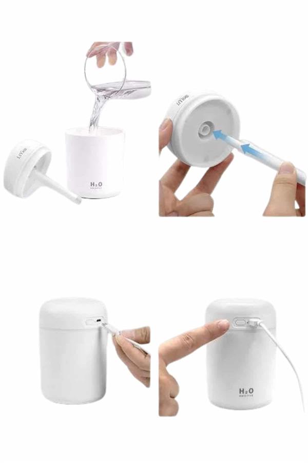 Sevgiliye Hediye Led Işıklı Hava Nemlendirici USB Şarjlı Sevgiliye Özel - Görsel 4