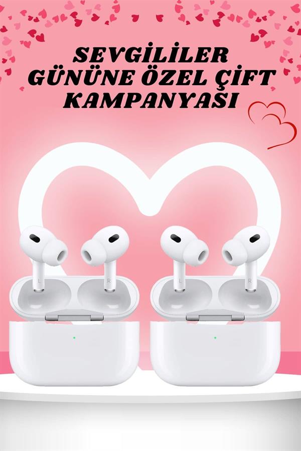 Sevgiliye Hediye Çift Kulaklığı Yeni Nesil Pro Kulaklık Sevgililer Gününe Özel Kampanya - Görsel 2