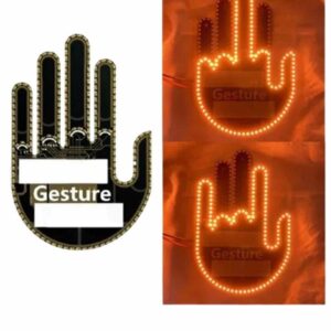 Led Işık El İşareti Araç Camı İçin Uzaktan Kumandalı