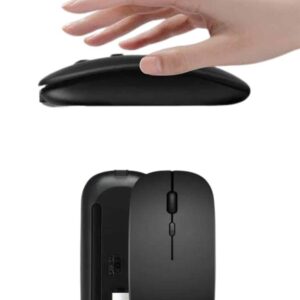 Kablosuz Mouse Fare Şarjlı Bluetooth Wireless Çift Modlu Sessiz