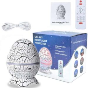 Yumurta Şeklinde Su Dalgalı Bluetooth Speaker Lamba Renkli Şarjlı