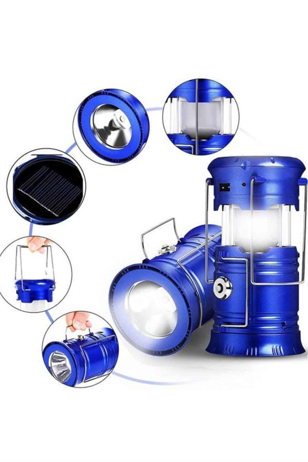 Kamp Lambası El Feneri Askılı Büyük Boy USB Şarjlı Işıldak - Görsel 4