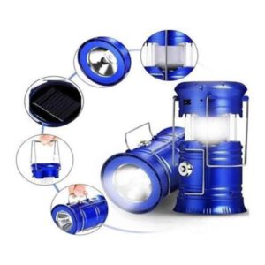 Büyük Boy Güneş Enerjili Kamp Feneri Işıldak Lamba USB Şarjlı