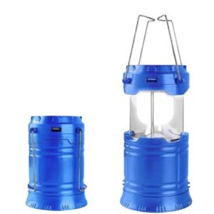 Büyük Boy Güneş Enerjili Kamp Feneri Işıldak Lamba USB Şarjlı