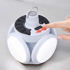 Katlanabilir Taşınabilir Kamp Lambası Işıldak Beyaz Işık Güneş Enerjili Solar Aydınlatma