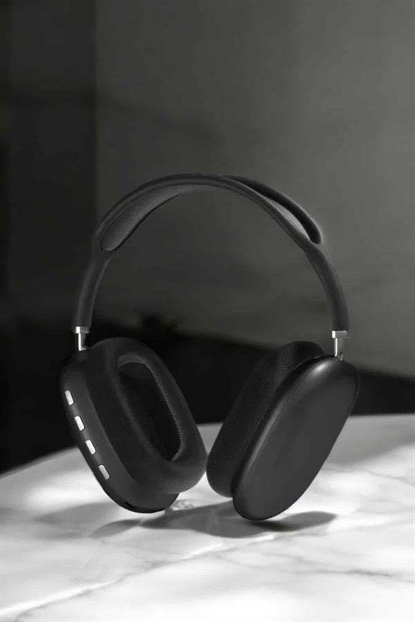 P9 Plus Kulaklık Siyah Bluetooth Bağlantılı Kulak Üstü Kablosuz - Görsel 3