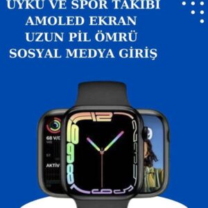 2025 Model Akıllı Saat ve 2.Nesil TWS Bluetooth Kulaklık ANC Özelliği Amoled Ekran