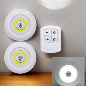 Mutfak Dolap Altı Işığı Uzaktan Kumandalı Yapışkanlı Kablosuz Pilli