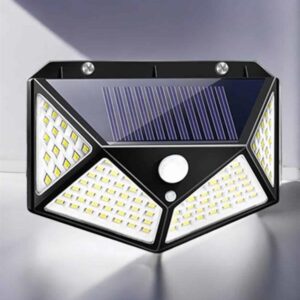 Güneş Enerjili Bahçe Aydınlatma Lambası Solar 100 Led Lamba