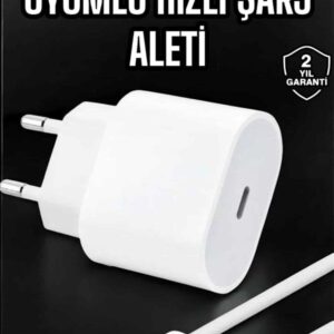 Güç Adaptörü ve Kablosu Şarj Aleti 15/15 Pro Max Uyumlu Hızlı Şarj