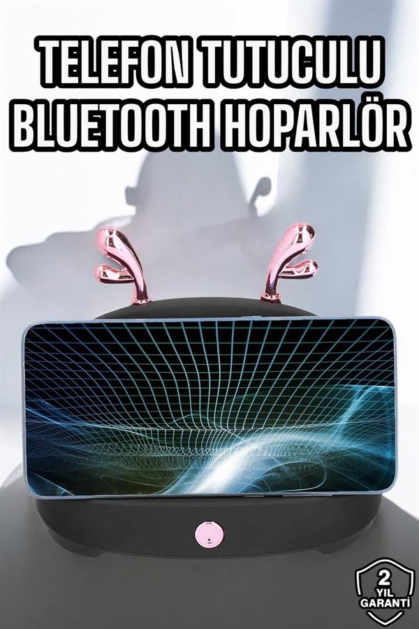 Yeni Nesil Akıllı Hoparlör Telefon Tutacağı Uzun Pil Ömrü Yüksek Ses Kaliteli - Görsel 2