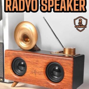 Çalar Radyo Müzik Kutusu Nostaljik Hoparlör Speaker