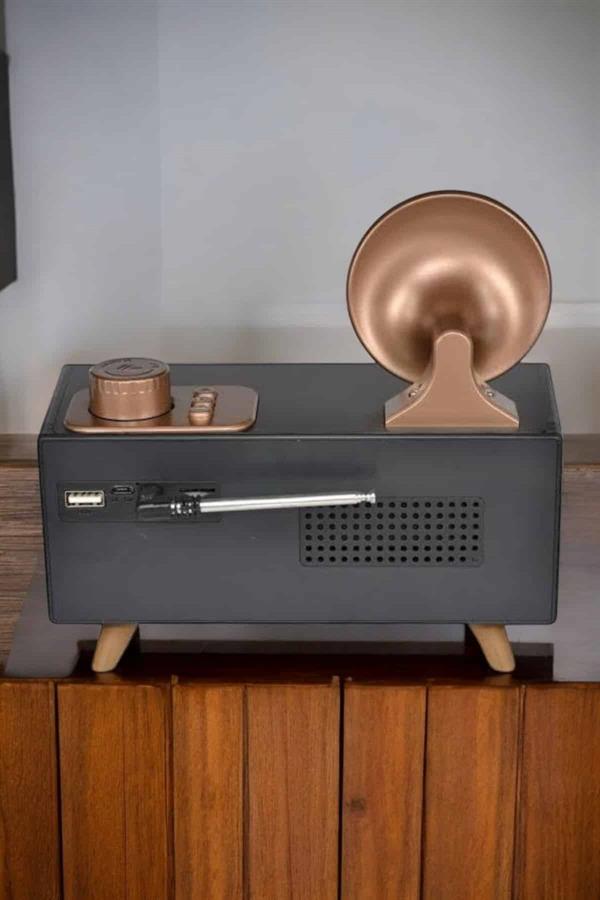 Nostaljik Görünümlü Bluetooth Bağlantılı Speaker - Görsel 4