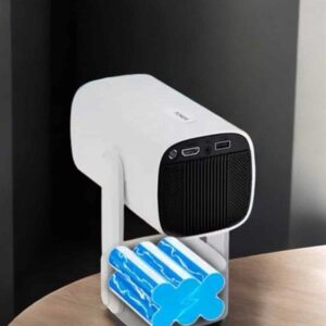 Akıllı Projeksiyon Powerbankli Taşınabilir Sinema Projektörü 4k HD Kaliteli