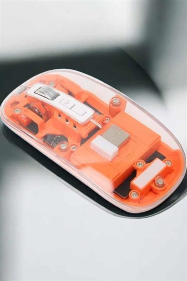 Kablosuz Mouse Fare 5.0 Bluetooth Bağlantılı USB Girişli - Görsel 3