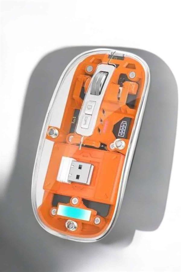 Kablosuz Mouse Fare 5.0 Bluetooth Bağlantılı USB Girişli - Görsel 4