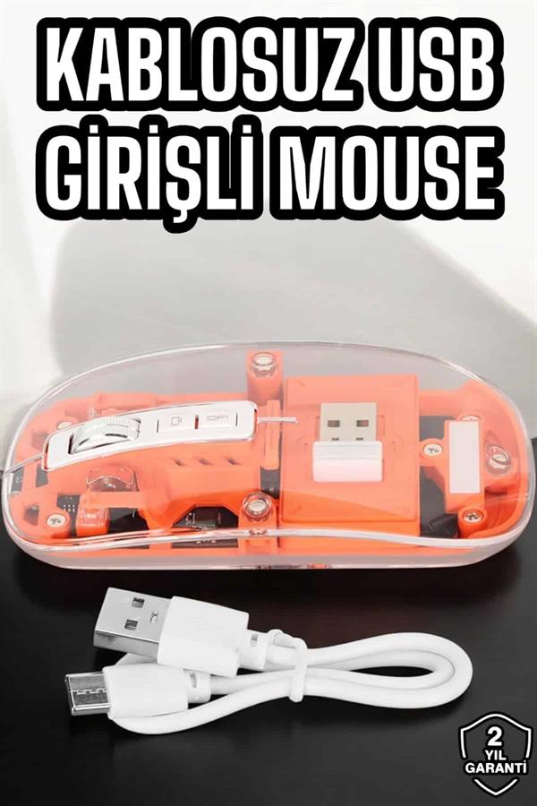 Fare Mouse Çift Modlu Kablosuz Bağlantılı 2.4GHz Destekli - Görsel 2