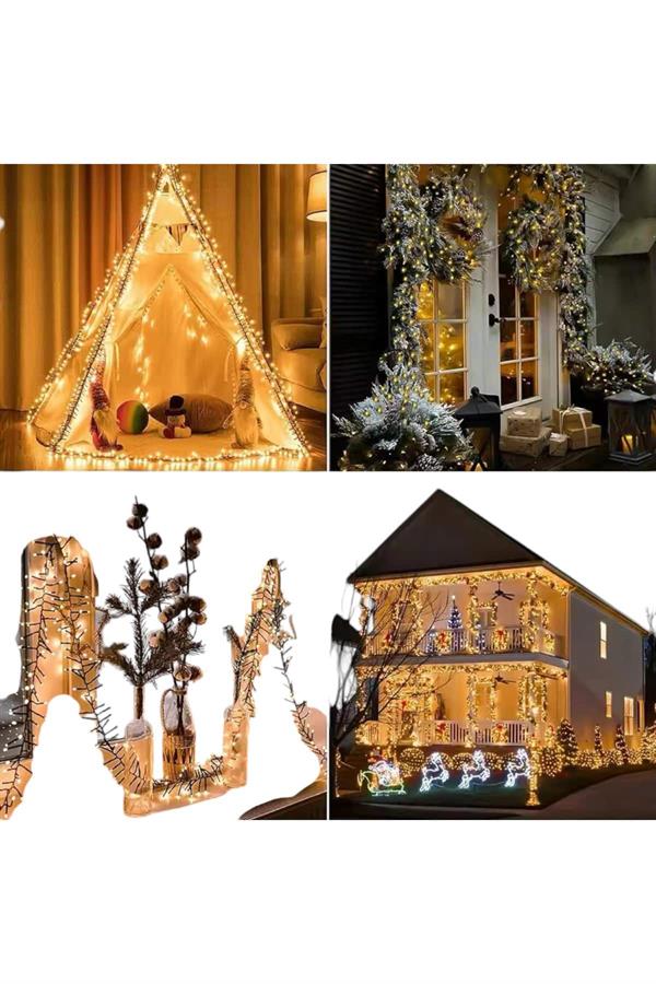 10 Metre Led Işık Saçaklı Dekoratif Şerit Led - Görsel 3