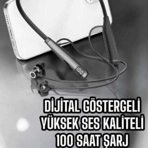 Boyun Bantlı Bluetooth Kulaklık Yüksek Ses Kaliteli 100 Saat Kulaklık