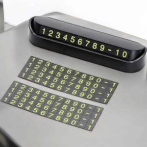 Araba Park Numaratörü Araç İçi Numaralık Değiştirilebilir Çevirmeli Mini