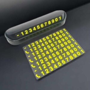 Numaralık Araç İçi Araba Araç Park Numaratör Telefon Numarası Yazma