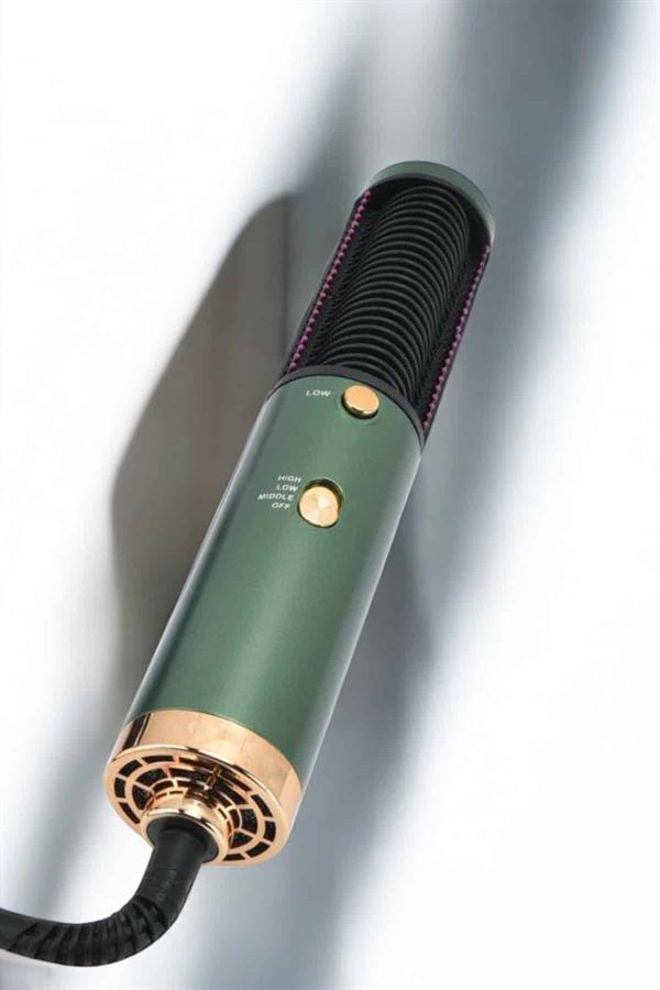 Üflemeli Fön Tarak Düzleştirici Seramik Kaplama Elektriklenme Karşıtı - Görsel 2