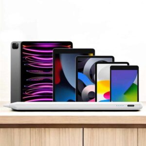 Dokunmatik Kalem Beyaz Şarjlı Yedek Uçlu Android ve İOS Uyumlu